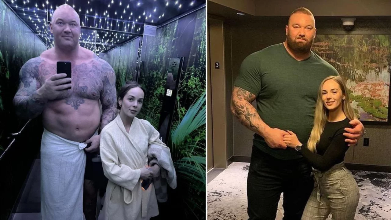 Thor Bj&ouml;rnsson ve eşinin boy farkı yeniden g&uuml;ndem oldu!