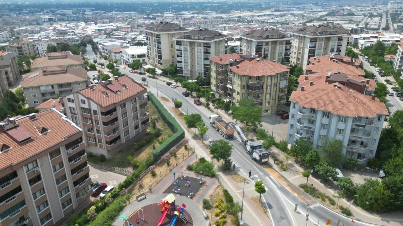 Bursa'da bir mahalle yeni görünüme kavuşuyor