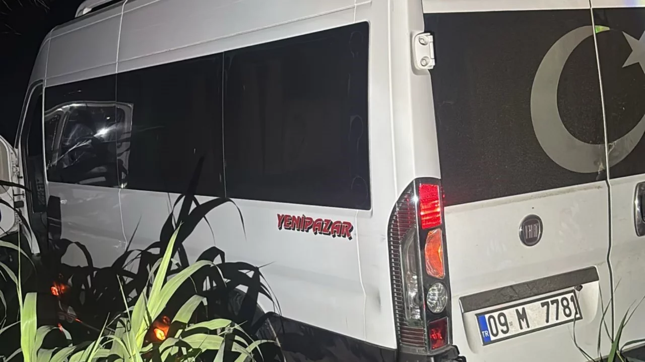 Kontrolden &ccedil;ıkan yolcu minib&uuml;s&uuml; dereye u&ccedil;tu