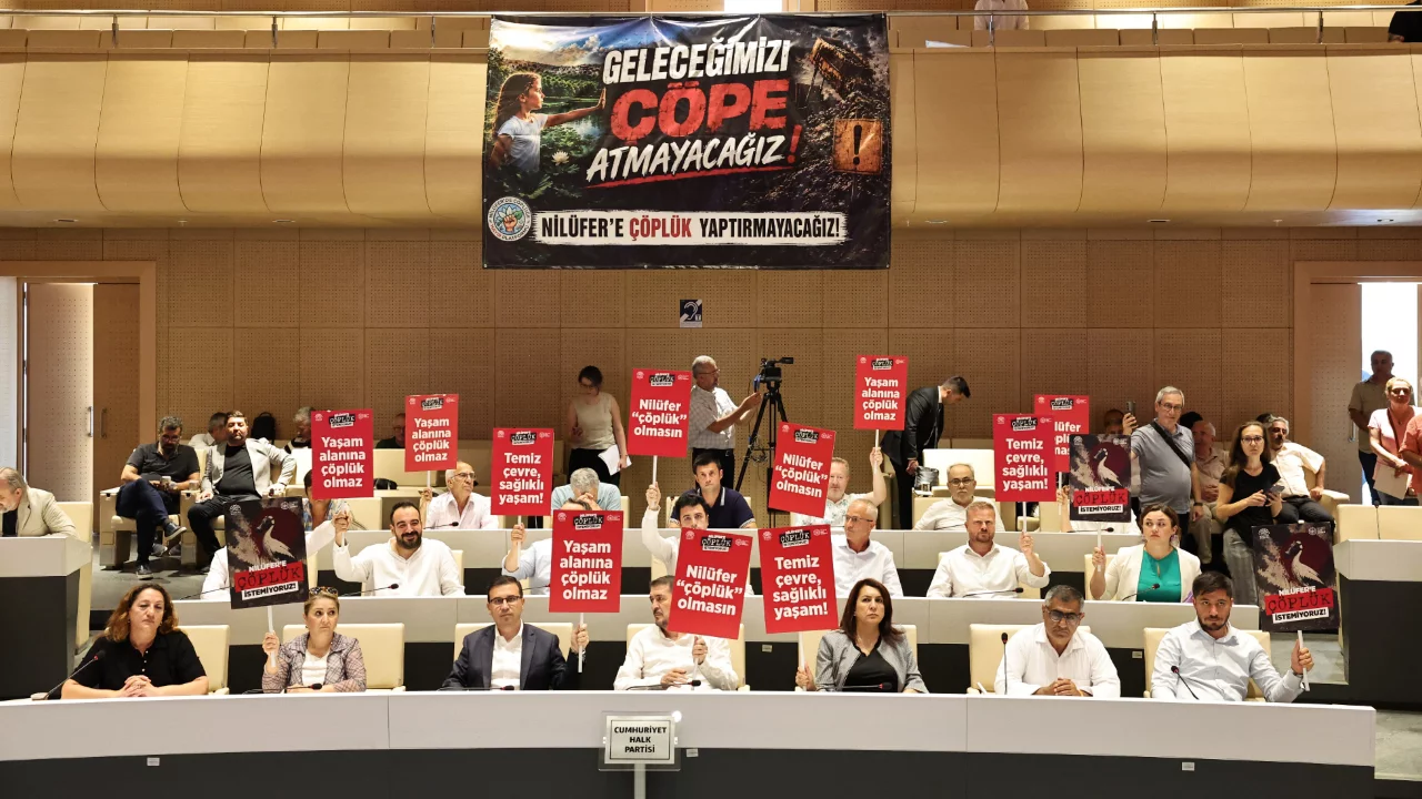 Nilüfer Belediye Meclisi'nde katı atık tesisi kararına tepki