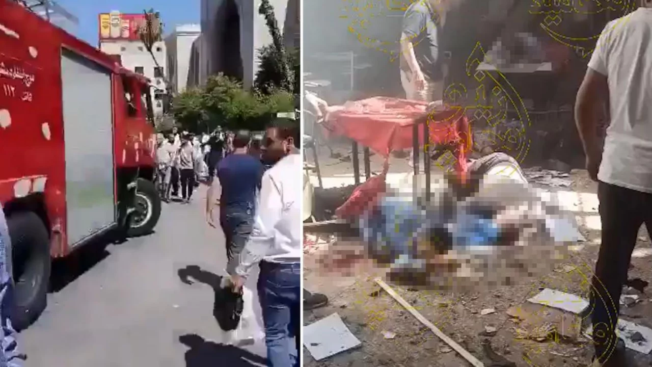 Şam'da şiddetli patlama! &Ccedil;ok sayıda yaralı var