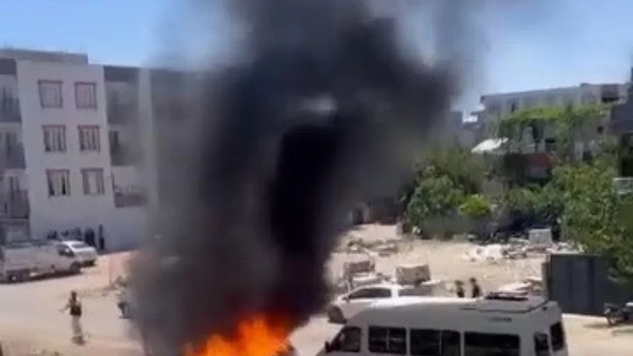 &Ccedil;&ouml;p yangını korkuttu
