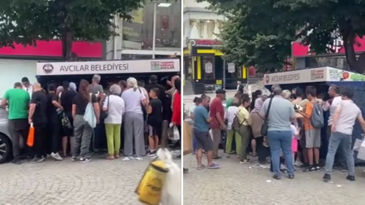 Bu kadarı da pes dedirtti! &Ccedil;&ouml;pe atılan &uuml;r&uuml;nler i&ccedil;in kuyruk oluşturdular...