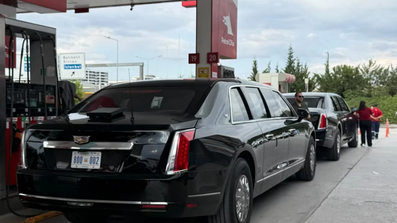 Trump'ın NATO Liderler Zirvesi'nde kullanacağı konvoy ara&ccedil;ları Ankara'da...