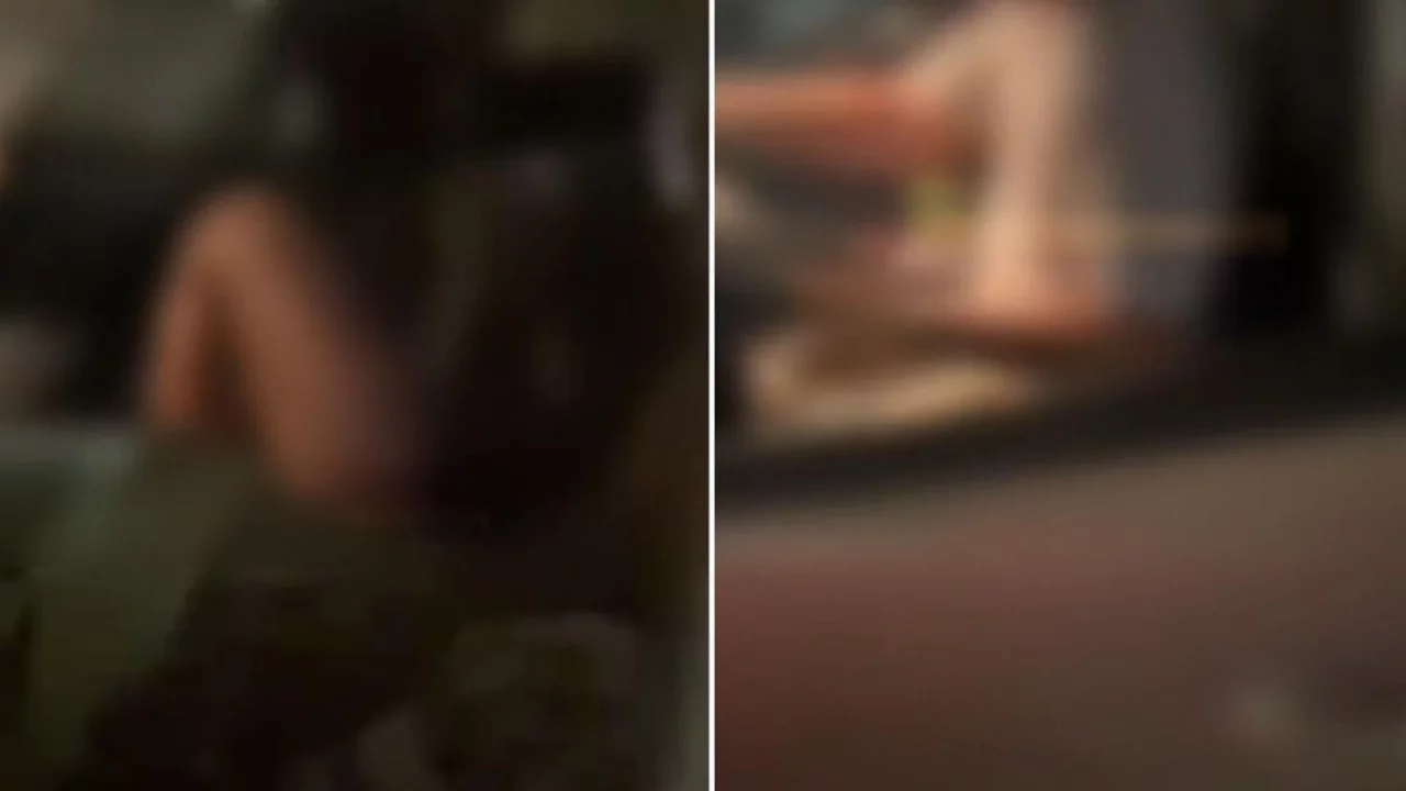 AVM otoparkında skandal görüntü! Uygunsuz yakalandılar