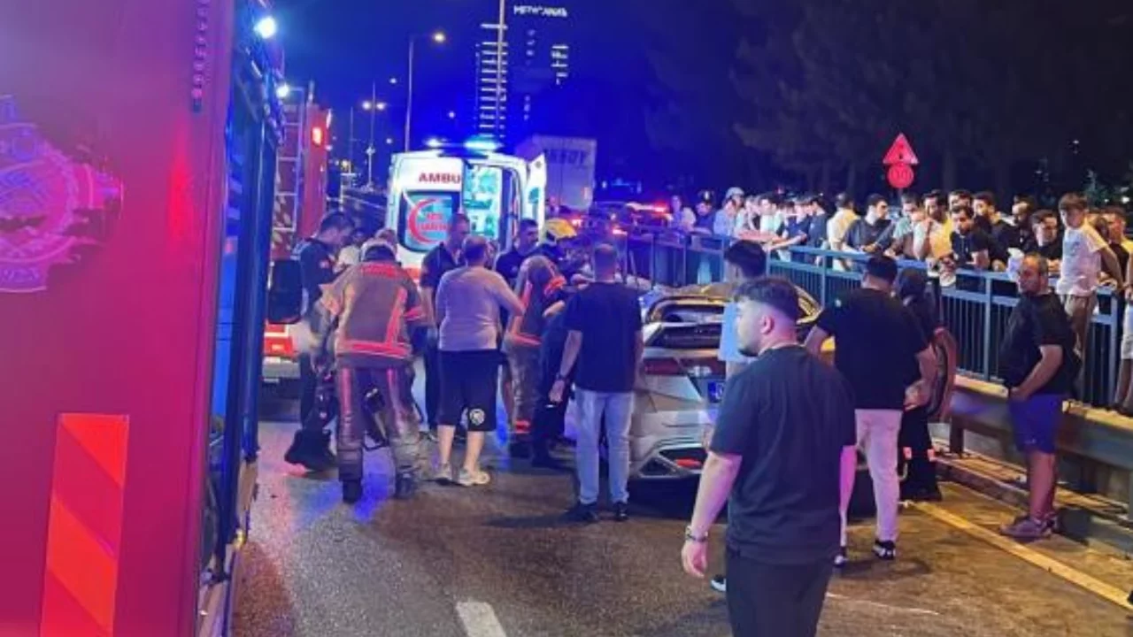 Bursa'da ölümle burun buruna! Takla atan otomobilin görüntüleri ortaya çıktı