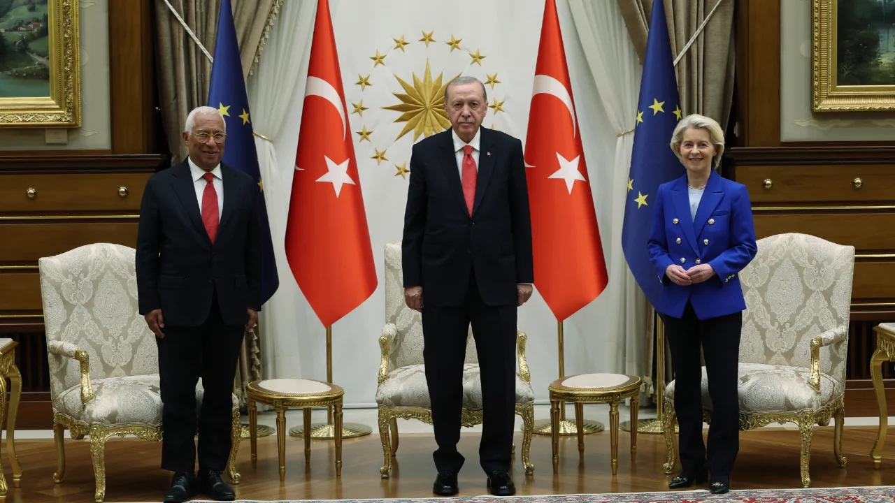 Cumhurbaşkanı Erdoğan, von der Leyen'i kabul etti