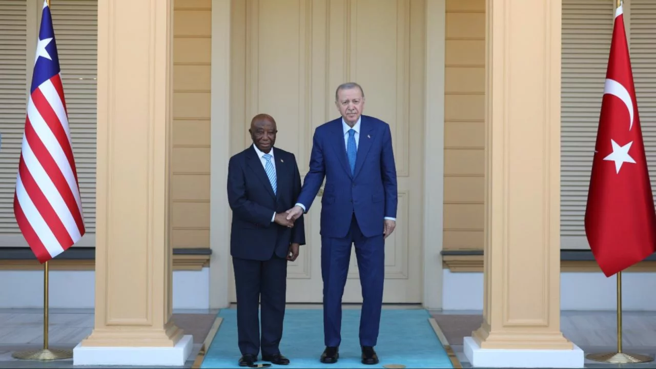 Cumhurbaşkanı Erdoğan Liberya Cumhurbaşkanı Boakai'yi ağırladı