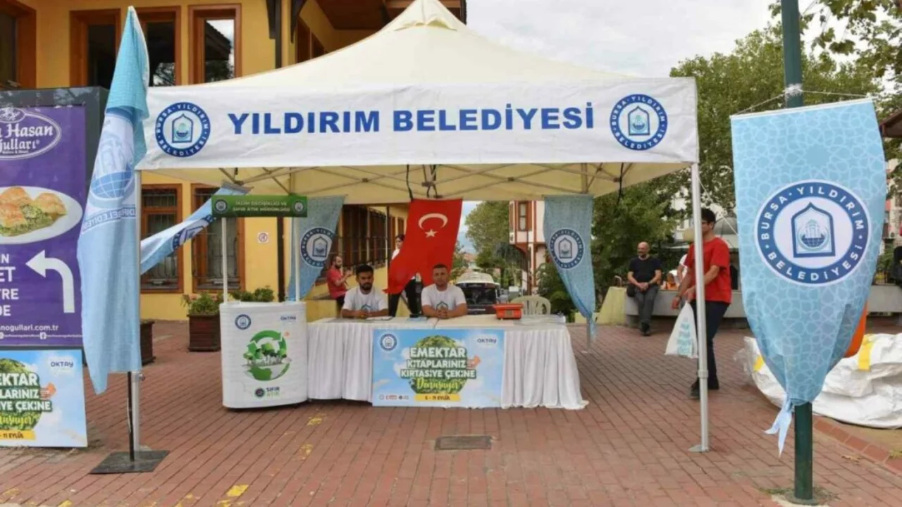Yıldırım'da &ccedil;evre dostu hareket: Emektar kitaplar nakite d&ouml;n&uuml;ş&uuml;yor!