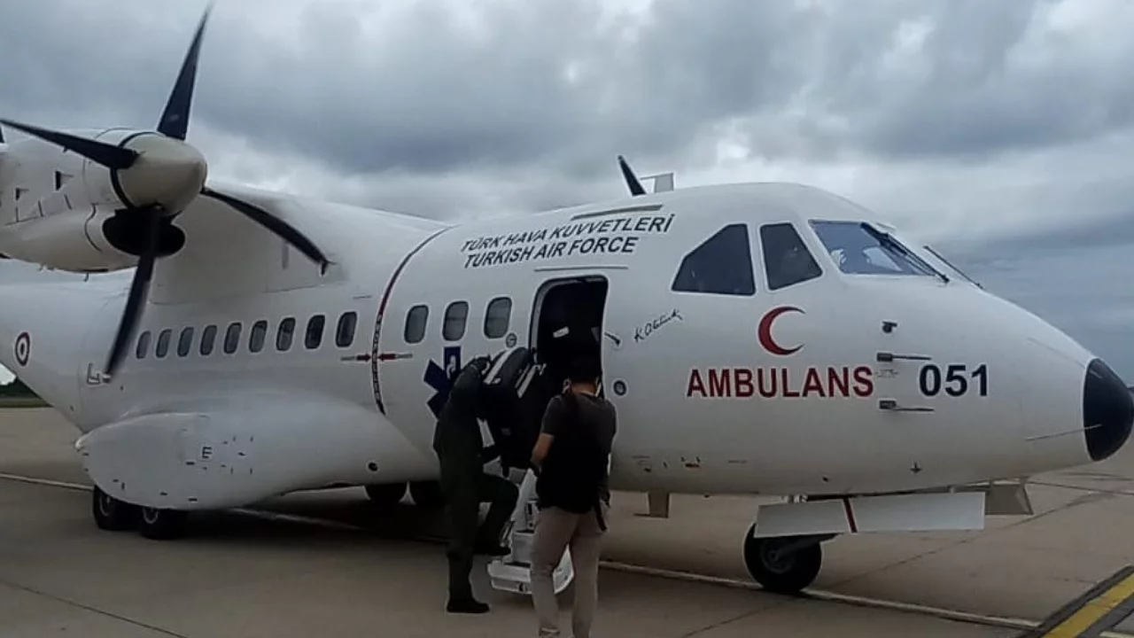 Ambulans uçakla 3 organ Samsun'dan Ankara'ya ulaştırıldı
