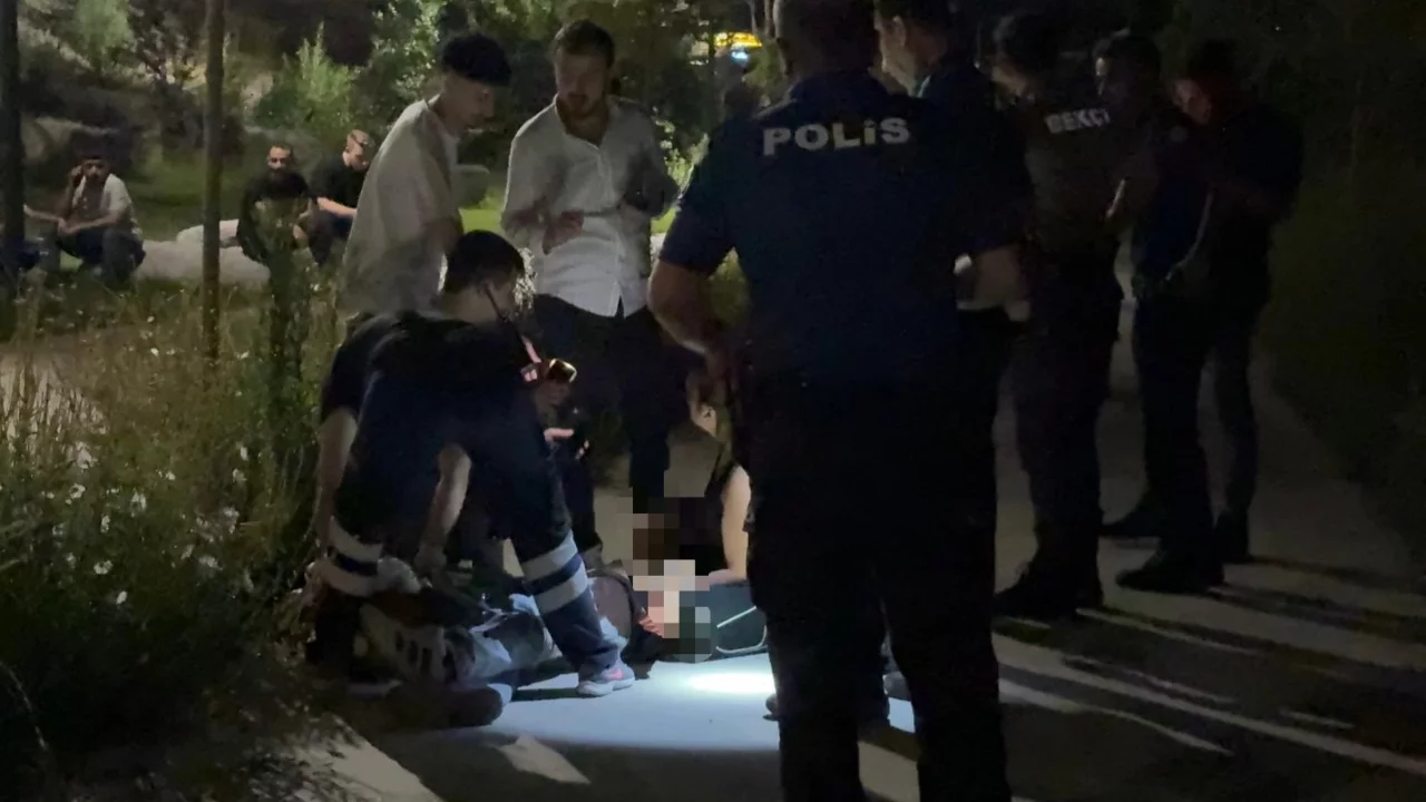 Parkta bıçaklı kavga: 3 yaralı, 1'inin durumu ağır