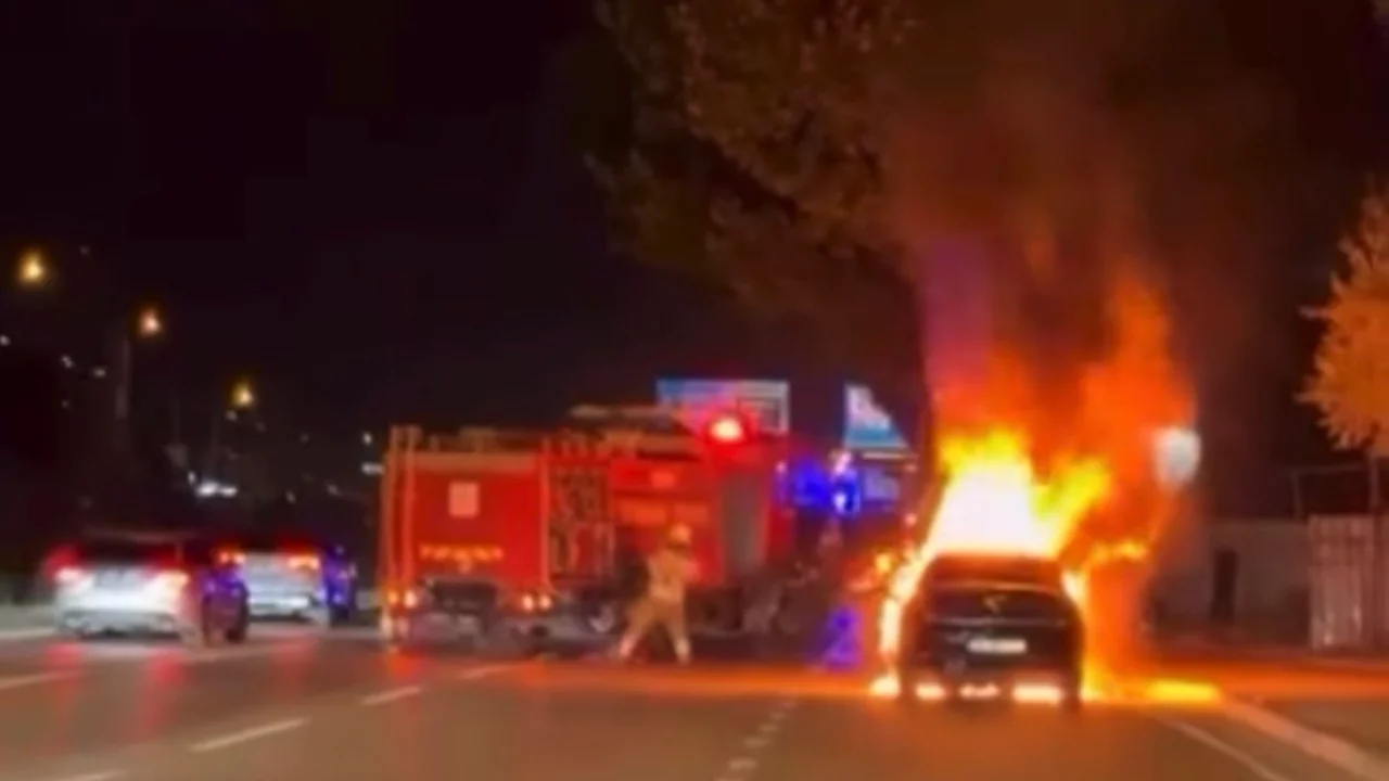 Bursa'da Sanayi Caddesi'nde korkutan olay!