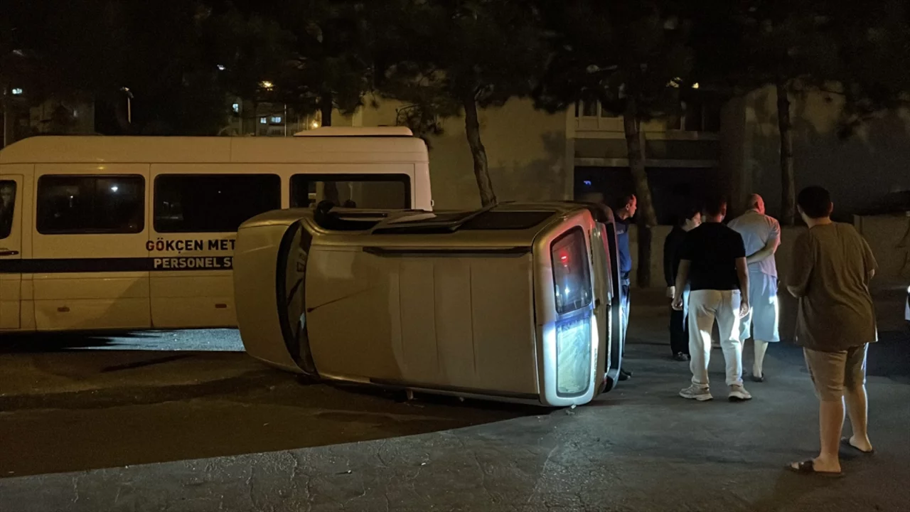 Kayseri'de kavşakta korkutan kaza! Aynı aileden 3 kişi yaralandı