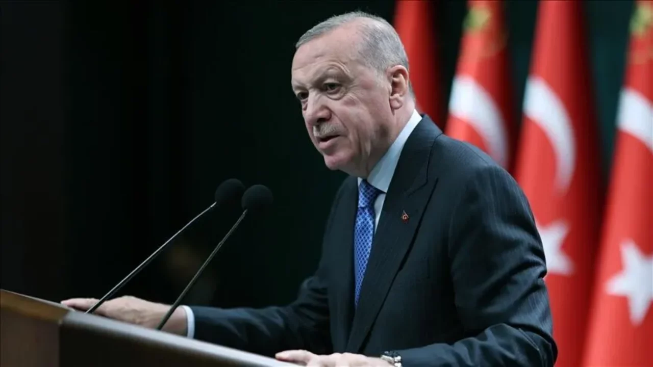 Cumhurbaşkanı Recep Tayyip Erdoğan konuşuyor 
