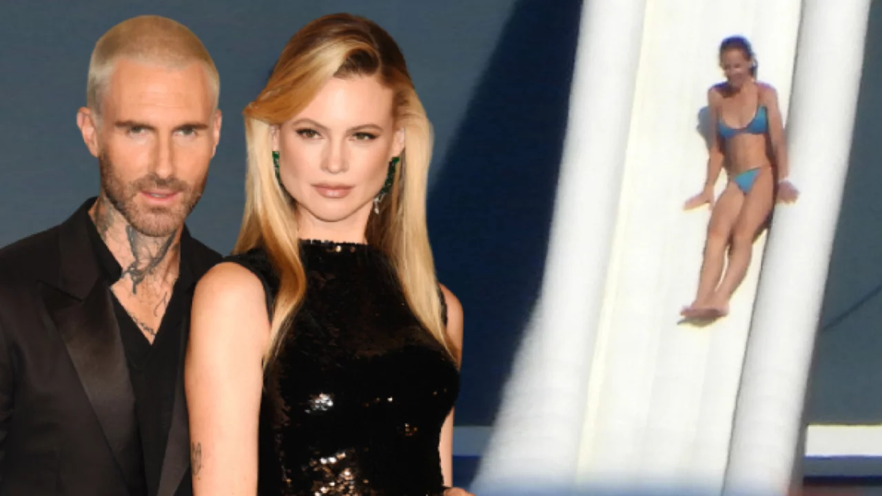 Behati Prinsloo ve Adam Levine'in İtalya tatili dikkat &ccedil;ekti! Ailece l&uuml;ks yat keyfi yaptılar