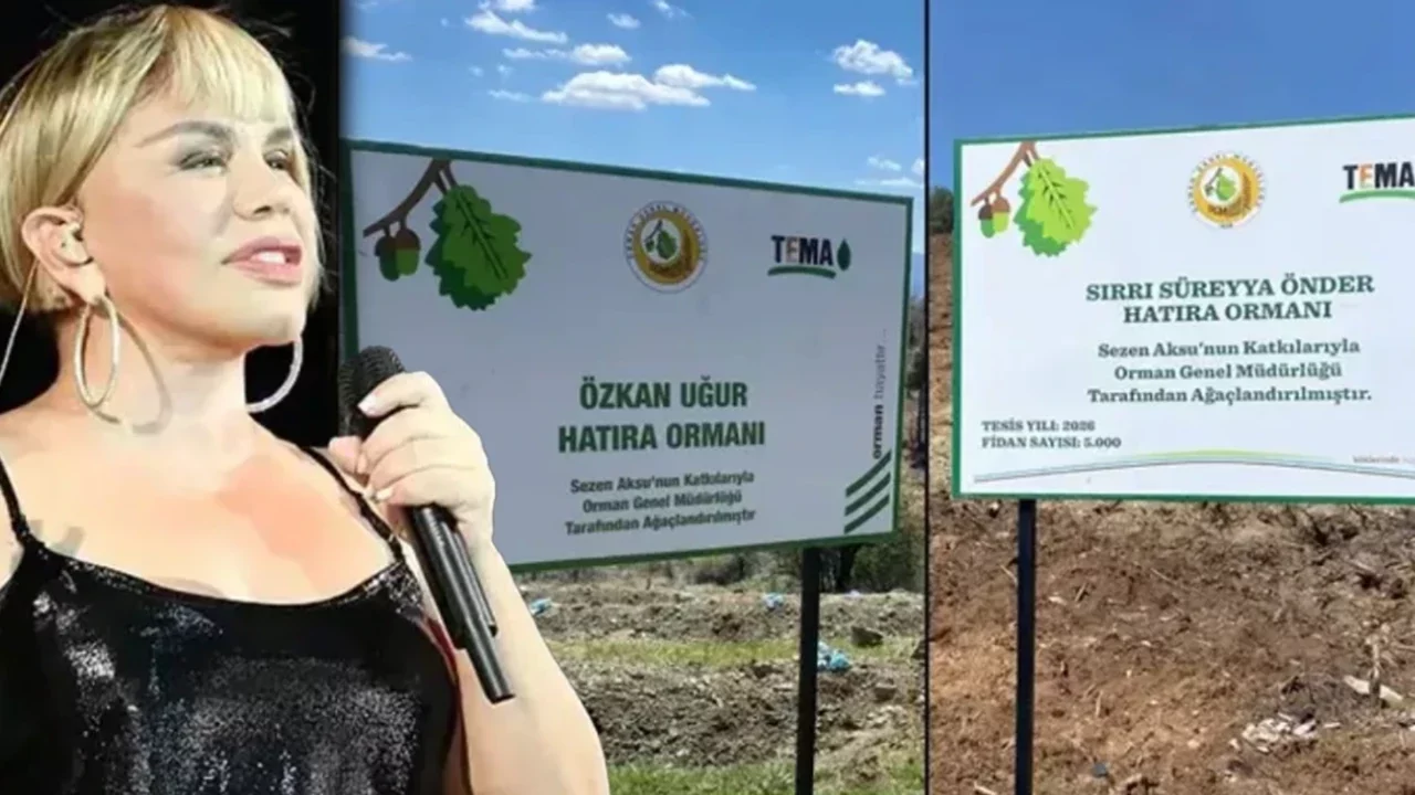Sezen Aksu'dan &Ouml;zkan Uğur ve Sırrı S&uuml;reyya &Ouml;nder'e anlamlı vefa! Binlerce fidanla yaşatılacaklar