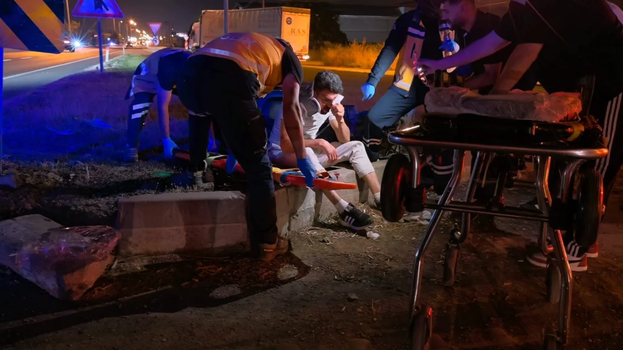 Bursa'da gece yarısı feci motosiklet kazası! Ağır yaralandı