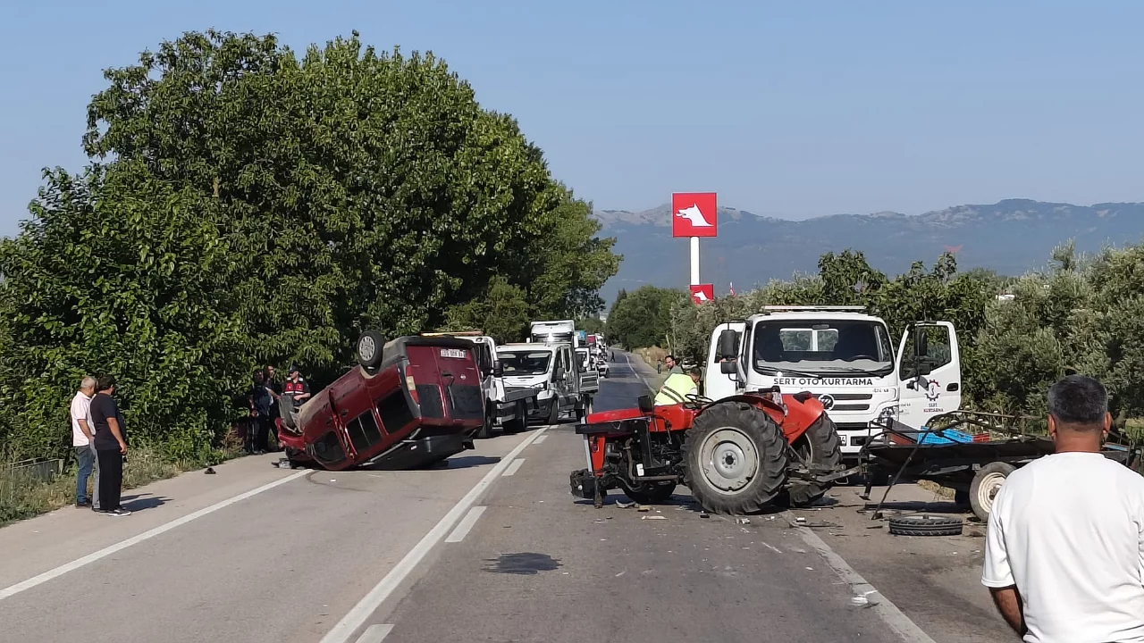 Bursa'da trakt&ouml;r kazasının bilan&ccedil;osu ağır oldu!