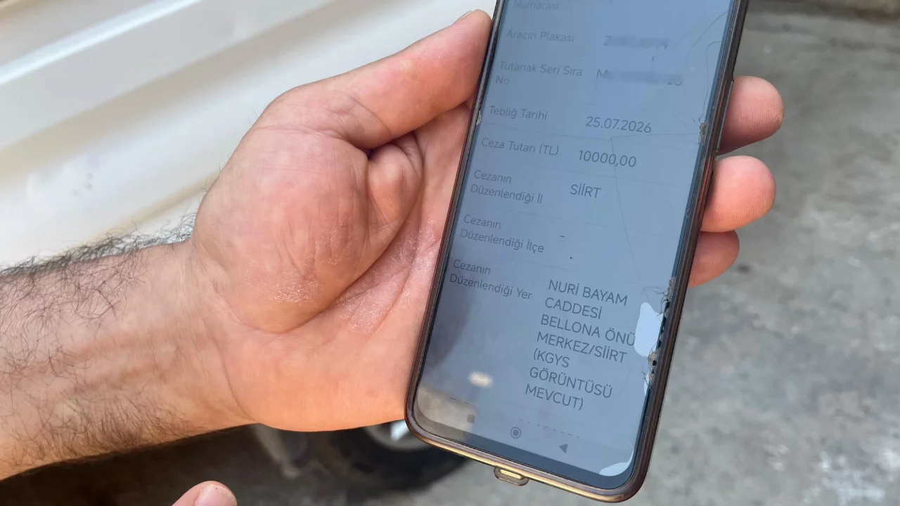 Hiç gitmediği Siirt'ten gelen trafik cezası, hayatının şokunu yaşattı