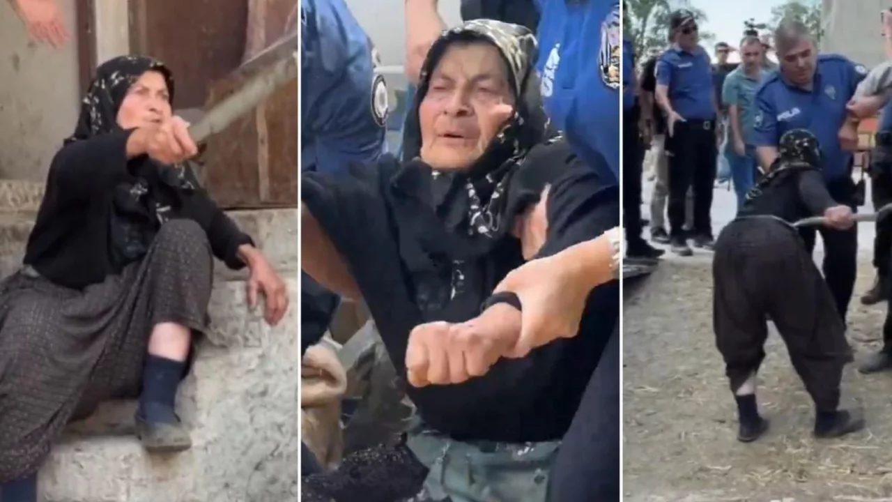 T&uuml;rkiye'yi sarsan g&ouml;r&uuml;nt&uuml;! 84 yaşındaki kadını b&ouml;yle g&ouml;t&uuml;rd&uuml;ler