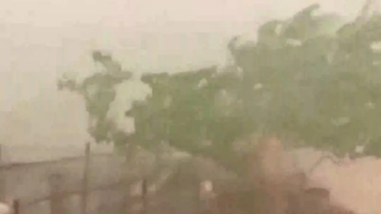 Edirne'de dolu ve sağanak etkili oldu
