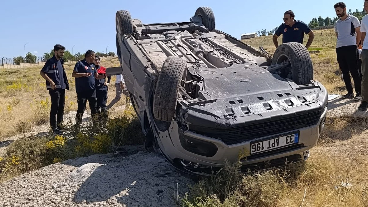 Kamyonet takla attı! Kazada 4 kişi yaralandı
