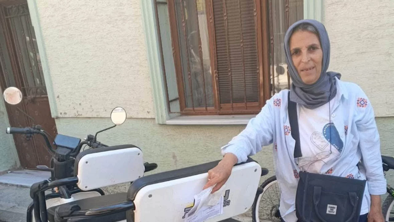 Bursa'da elektrikli bisiklet s&uuml;r&uuml;c&uuml;s&uuml;n&uuml; şoke eden ceza! Hayatında uğramadığı noktadan ceza yazıldı