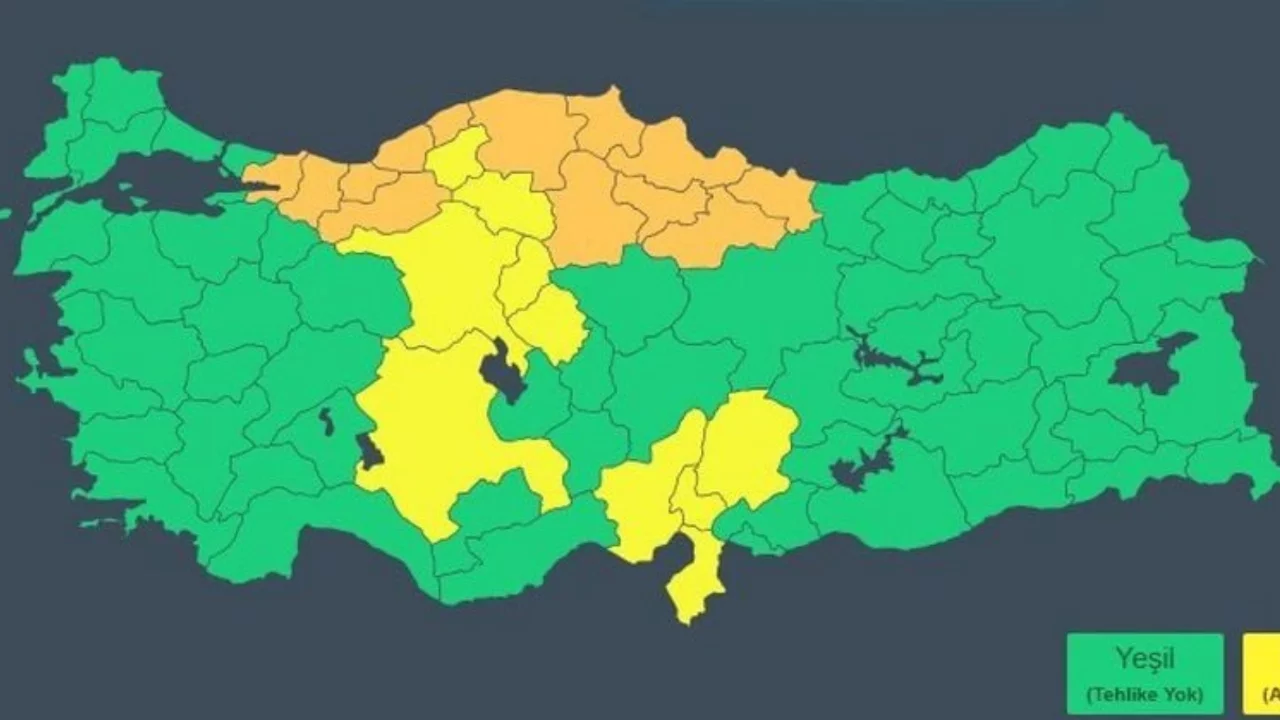 MGM'den turuncu kodlu uyarı: "Çok kuvvetli ve şiddetli yağış bekleniyor"