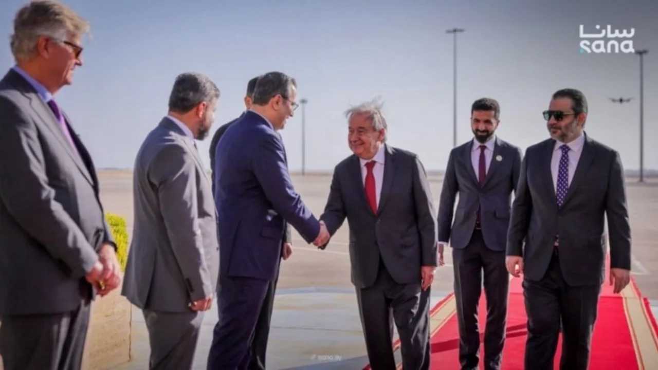 Suriye'de 17 yıl sonra bir ilk: BM Genel Sekreteri Guterres Şam'da