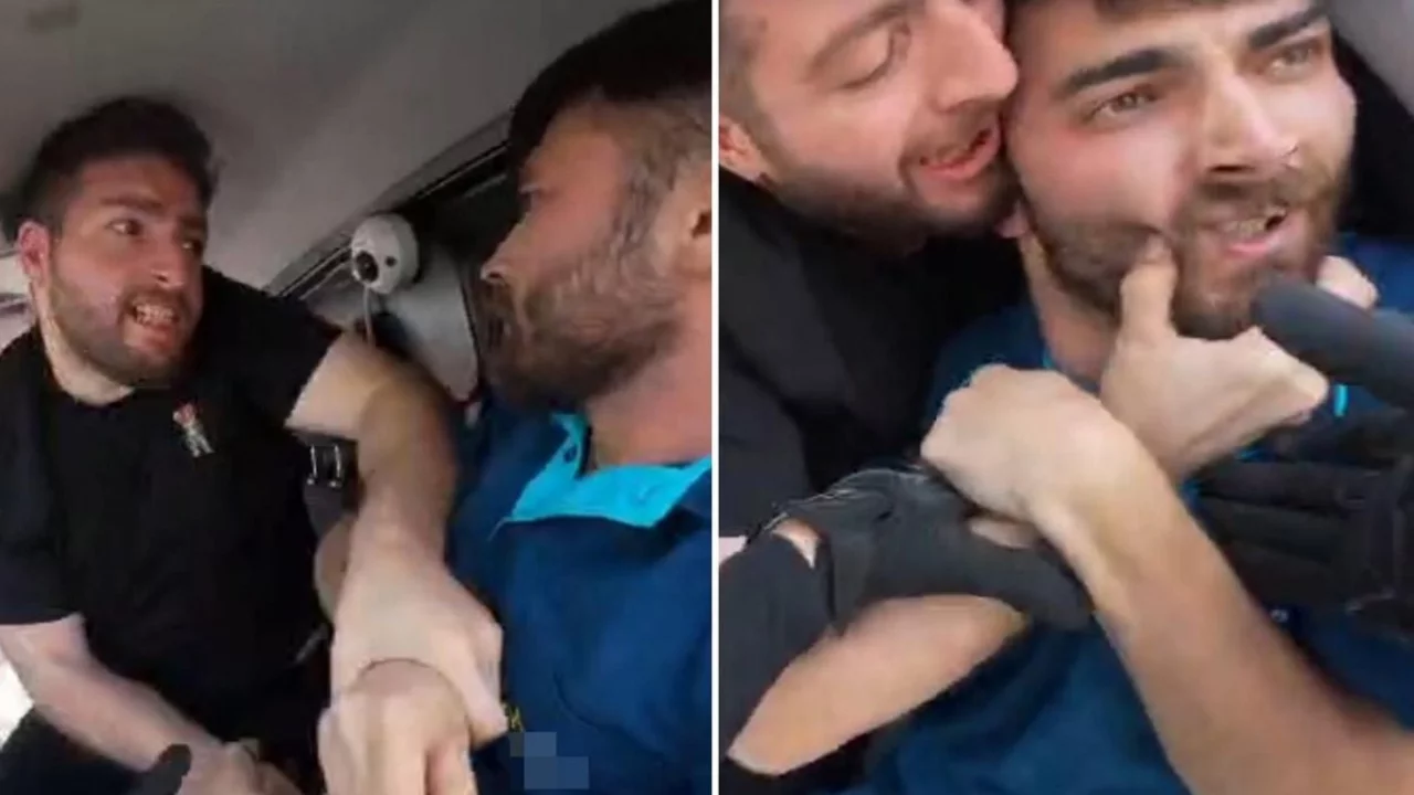 Bir anlık sinirin bedeli &ccedil;ok ağır oldu! O anlar kamerada...