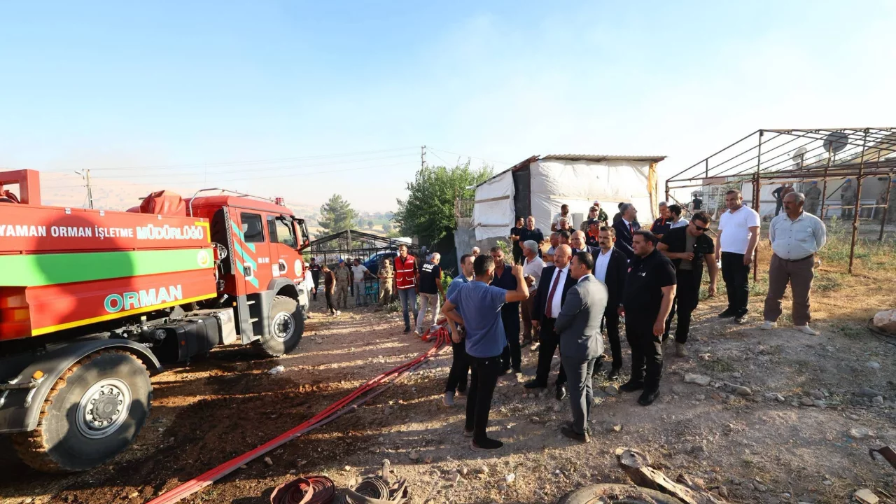 Adıyaman'da orman yangınına gece boyunca m&uuml;dahale!