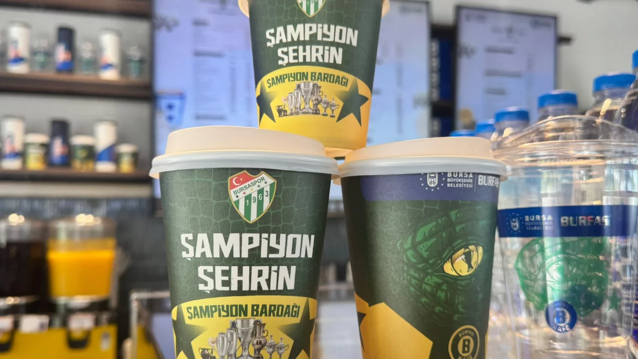 Bursaspor bardakları BURFAŞ'ta yeniden yerini aldı...