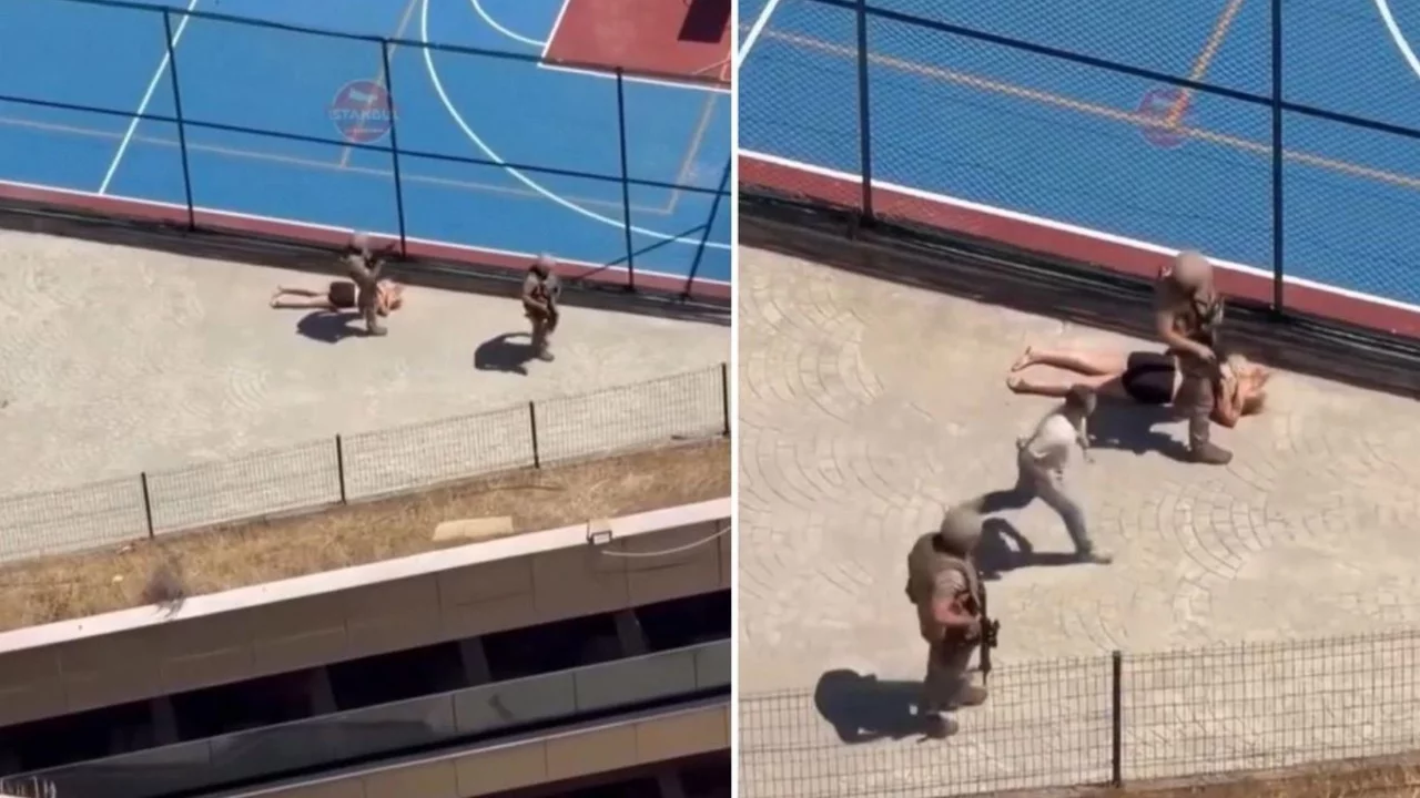 &Ouml;zel harekat polisleri siteye baskın yaptı! O anlar kamerada