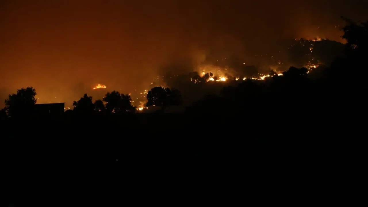 Balıkesir'deki orman yangınında kritik gece! Alevlerin etkilediği alan genişledi