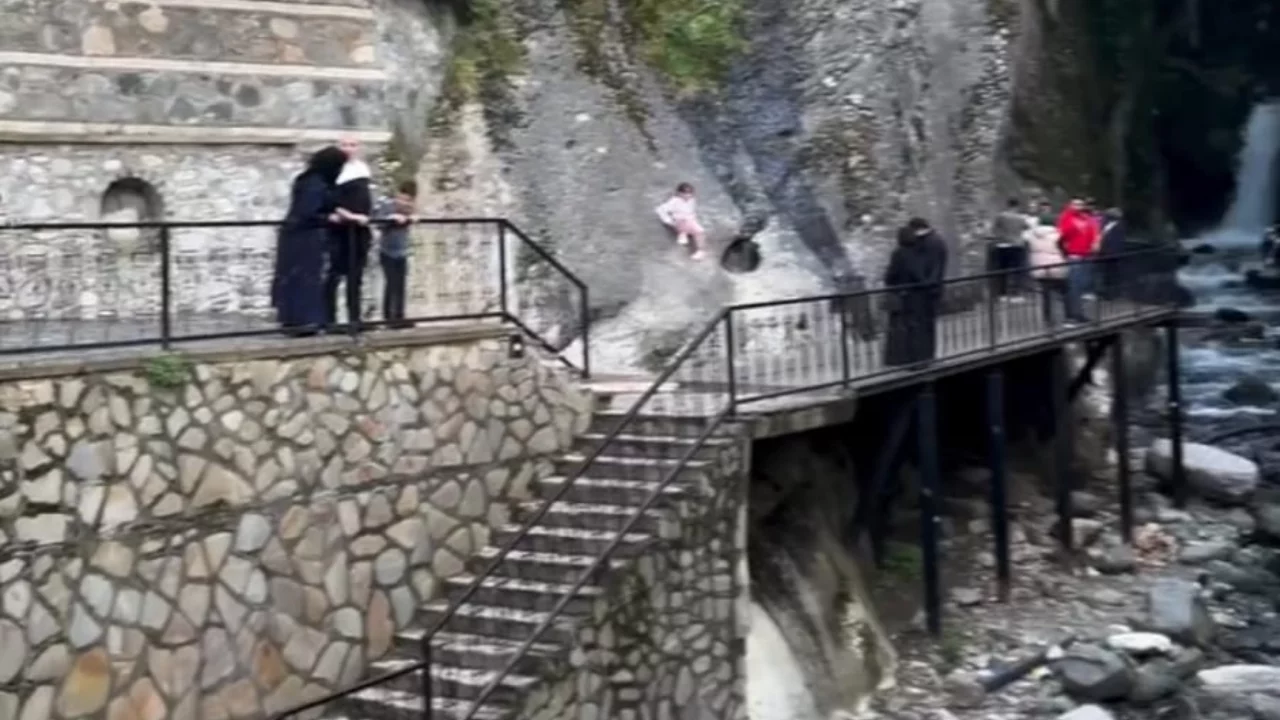 Bursa'daki ünlü şelaleye giriş yasağı! İpin ucu kaçınca gereği yapıldı