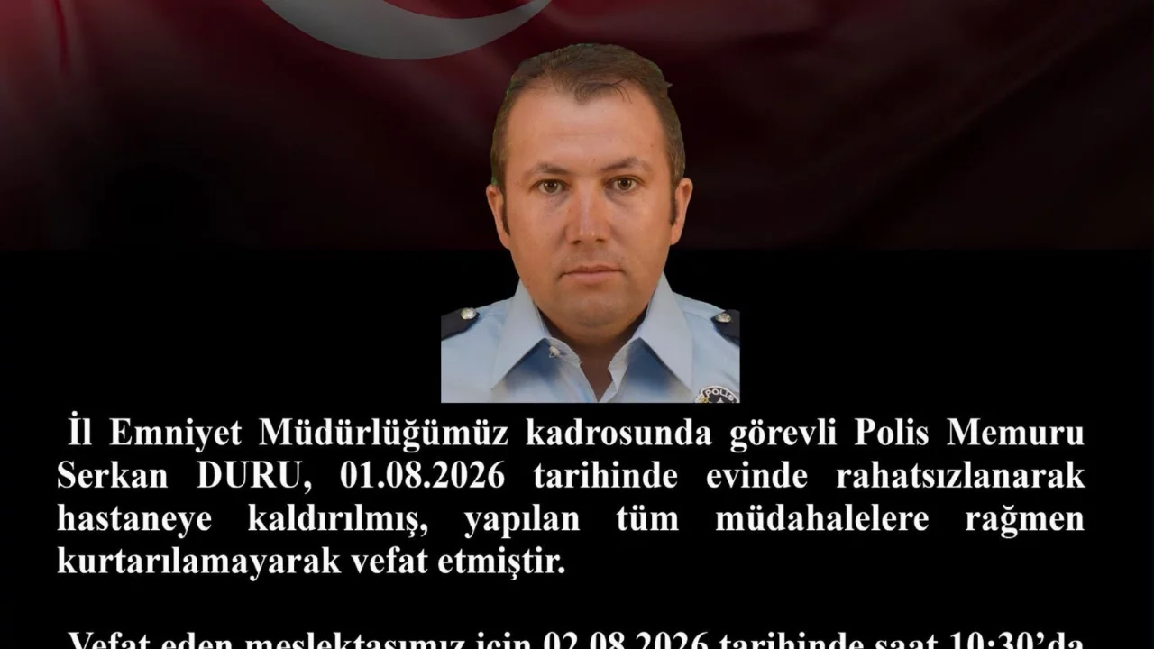 Evde rahatsızlanan polis, hastanede hayatını kaybetti