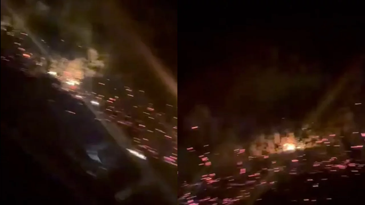 Bursa'da gece yarısı korkutan yangın! Yoldan ge&ccedil;enler faciayı &ouml;nledi..