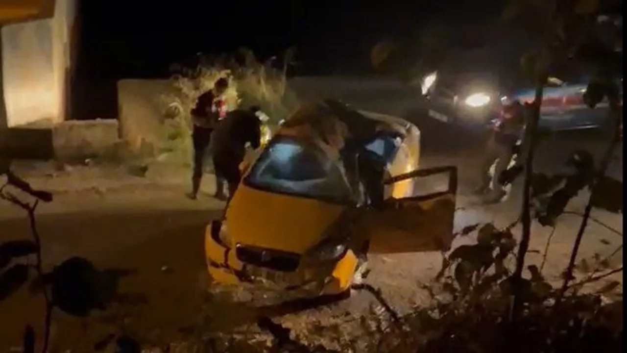 Ticari taksi şarampole yuvarlandı: S&uuml;r&uuml;c&uuml; hayatını kaybetti