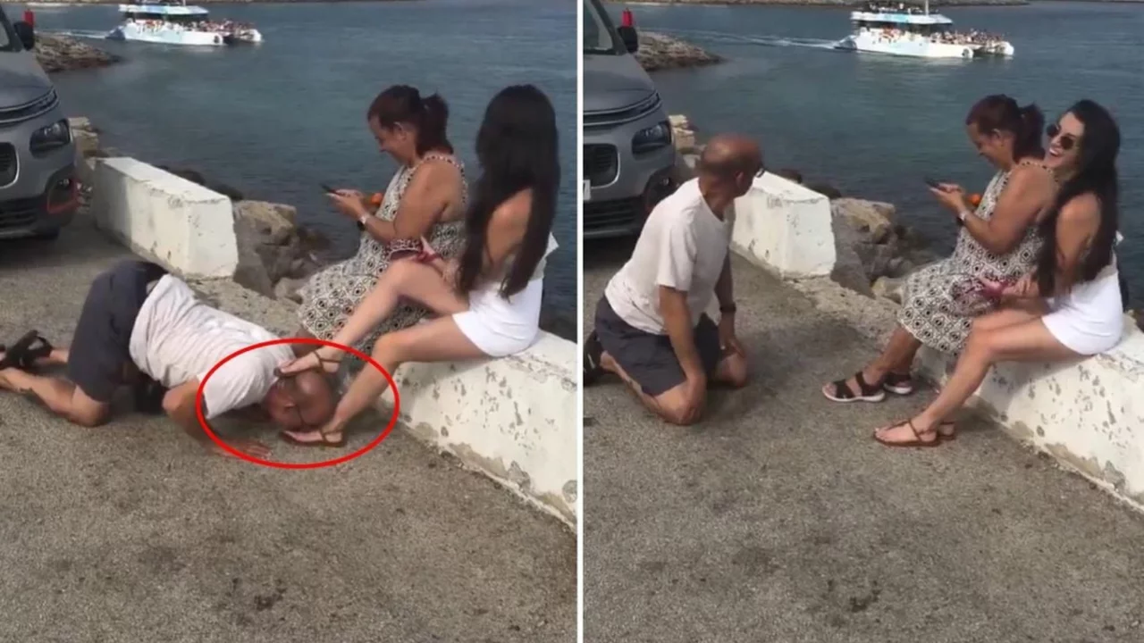 Herkes şaşkına d&ouml;nd&uuml;! &Ouml;nce ayaklarını &ouml;pt&uuml;, sonra havlamaya başladı