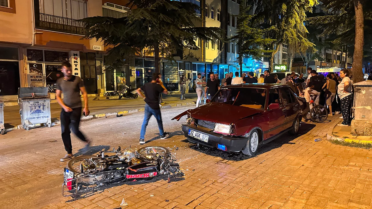 Faytonu sollamak isterken facia yaşandı