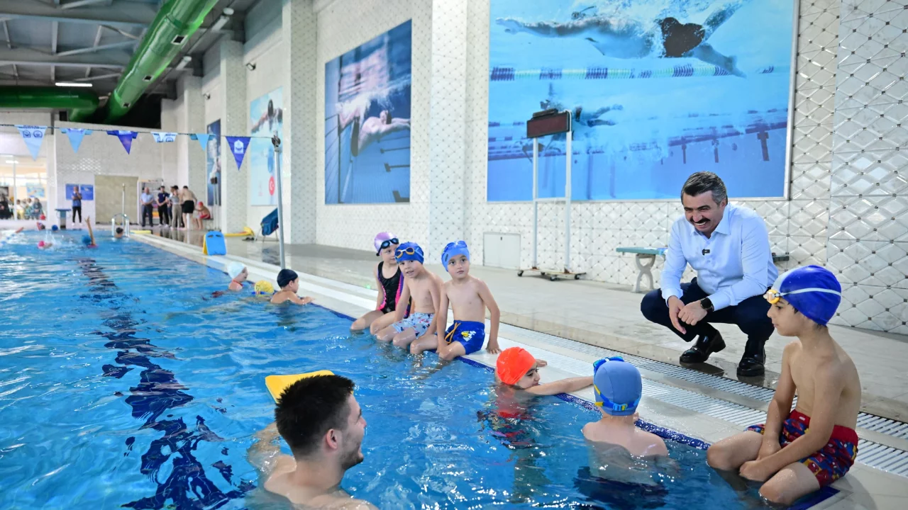 Yıldırım'da &ccedil;ocuklar sporla b&uuml;y&uuml;yor