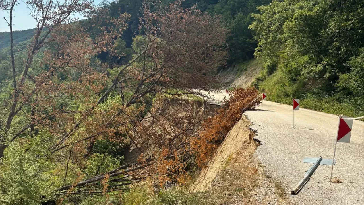 Bolu'da heyelan nedeniyle Taşkesti-Abant yolu 1 aydır kapalı