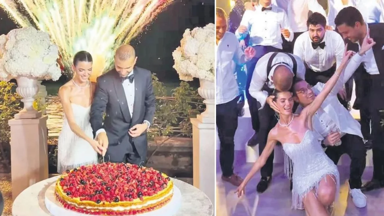 Ata Demirağ ve Rana Akdağ İtalya'da g&ouml;rkemli bir d&uuml;ğ&uuml;nle evlendi