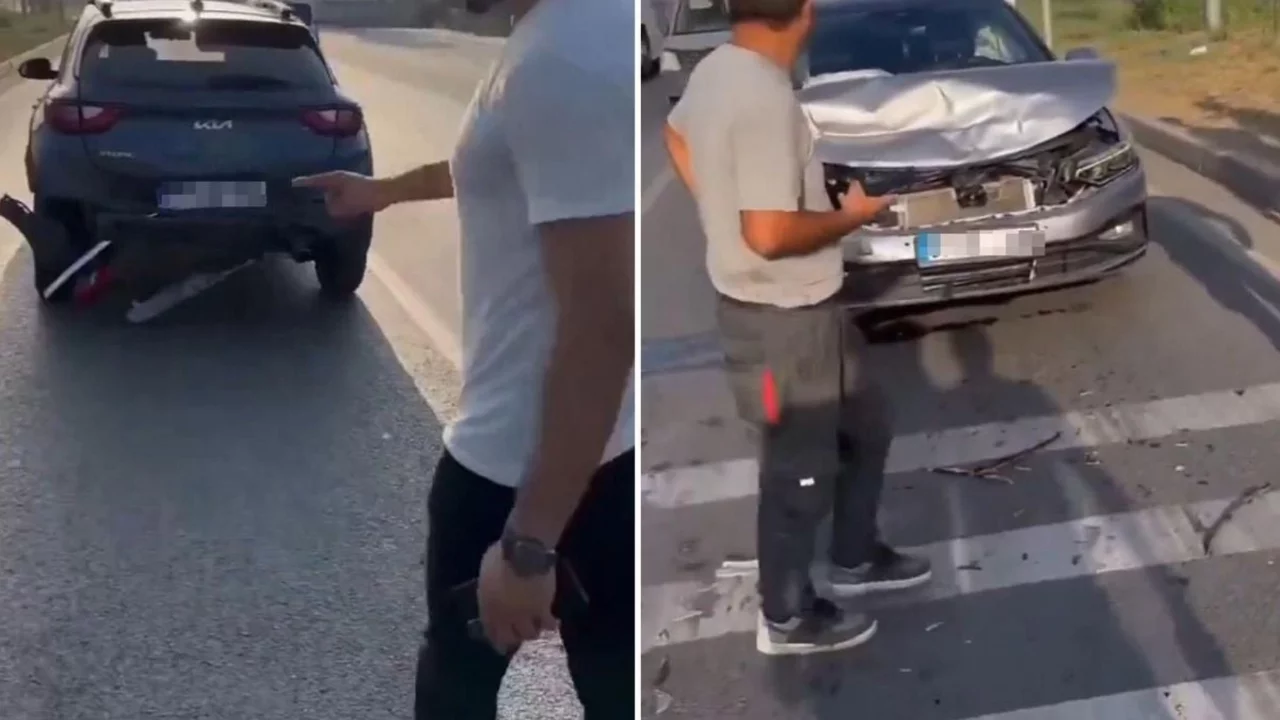 900 bin liralık araba, 2.7 milyon liralık aracı pert etti!