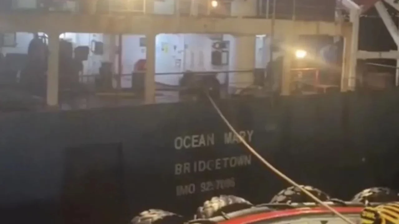 Çanakkale Boğazı'nda dev gemi arıza yaptı 