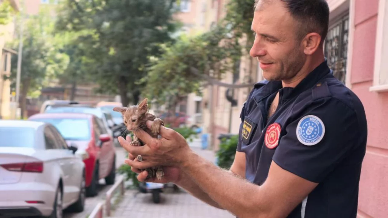 Bursa'da gider borusundan gelen ses herkesi harekete geçirdi! Kurtarma anı kamerada