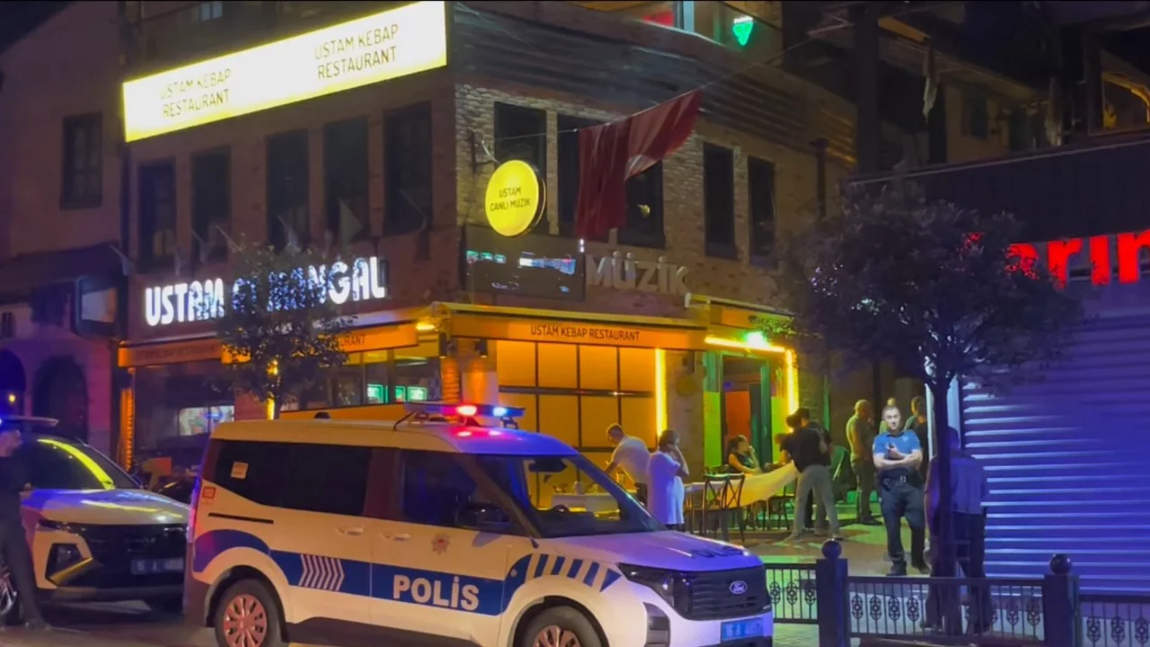 Bursa'nın en hareketli sokağında gece yarısı kavga: Polis müdahalesi kamerada