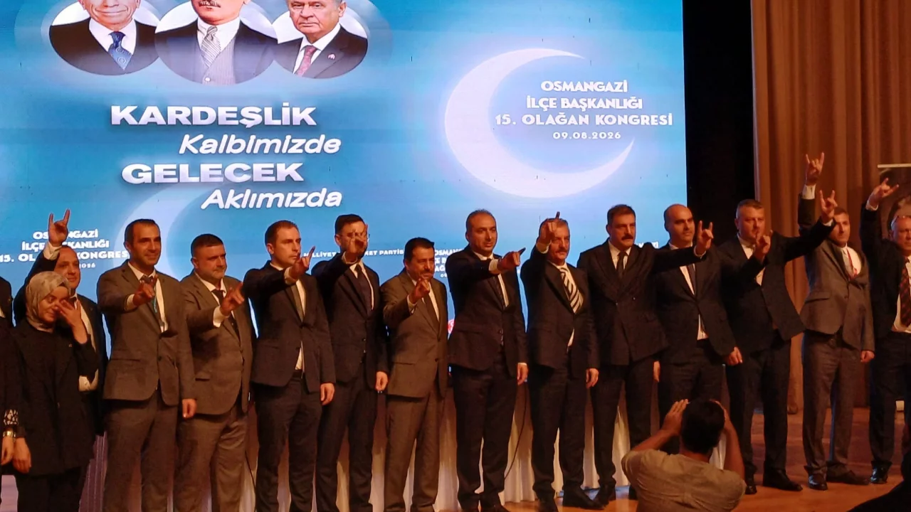 Bursa MHP Osmangazi'de bayrak değişimi! Yeni başkan se&ccedil;ildi