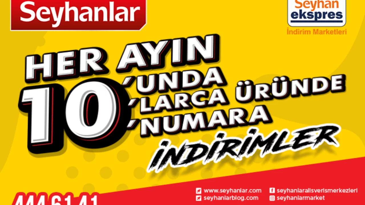 Her ayın 10'unda y&uuml;zde 10 indirim Bursalılar i&ccedil;in Seyhanlar'da...