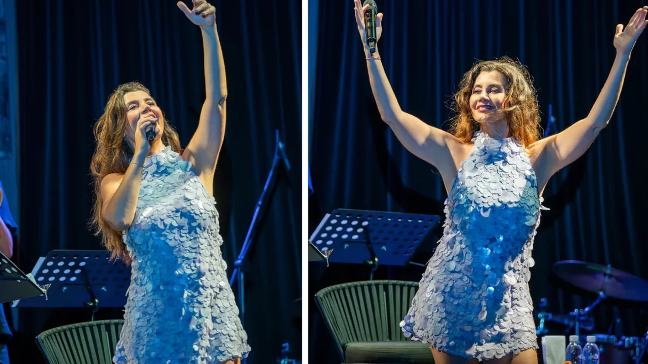 G&ouml;k&ccedil;e Bahadır sahnede herkesi şaşırttı! Oyuncu kimliğiyle tanınan yıldızdan Sibel Can s&uuml;rprizi